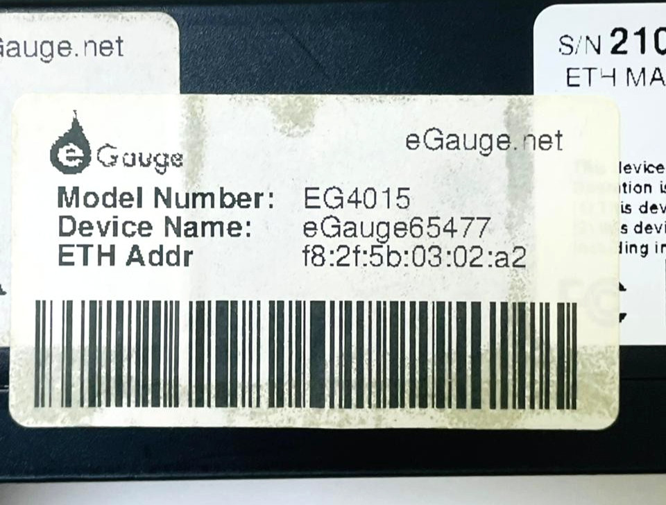eGauge EG4015 Energy Meter