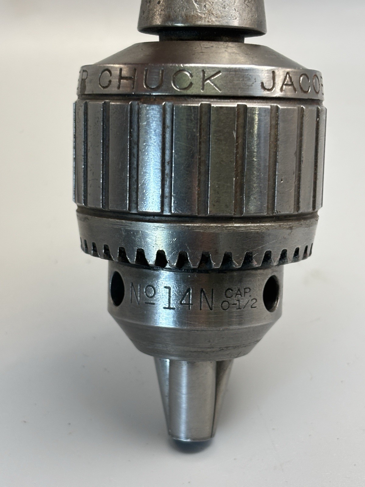 Jacobs 14N Ball Bearing Super Chuck 0″-1/2″ Capacity with Bridgeport R8 Shank