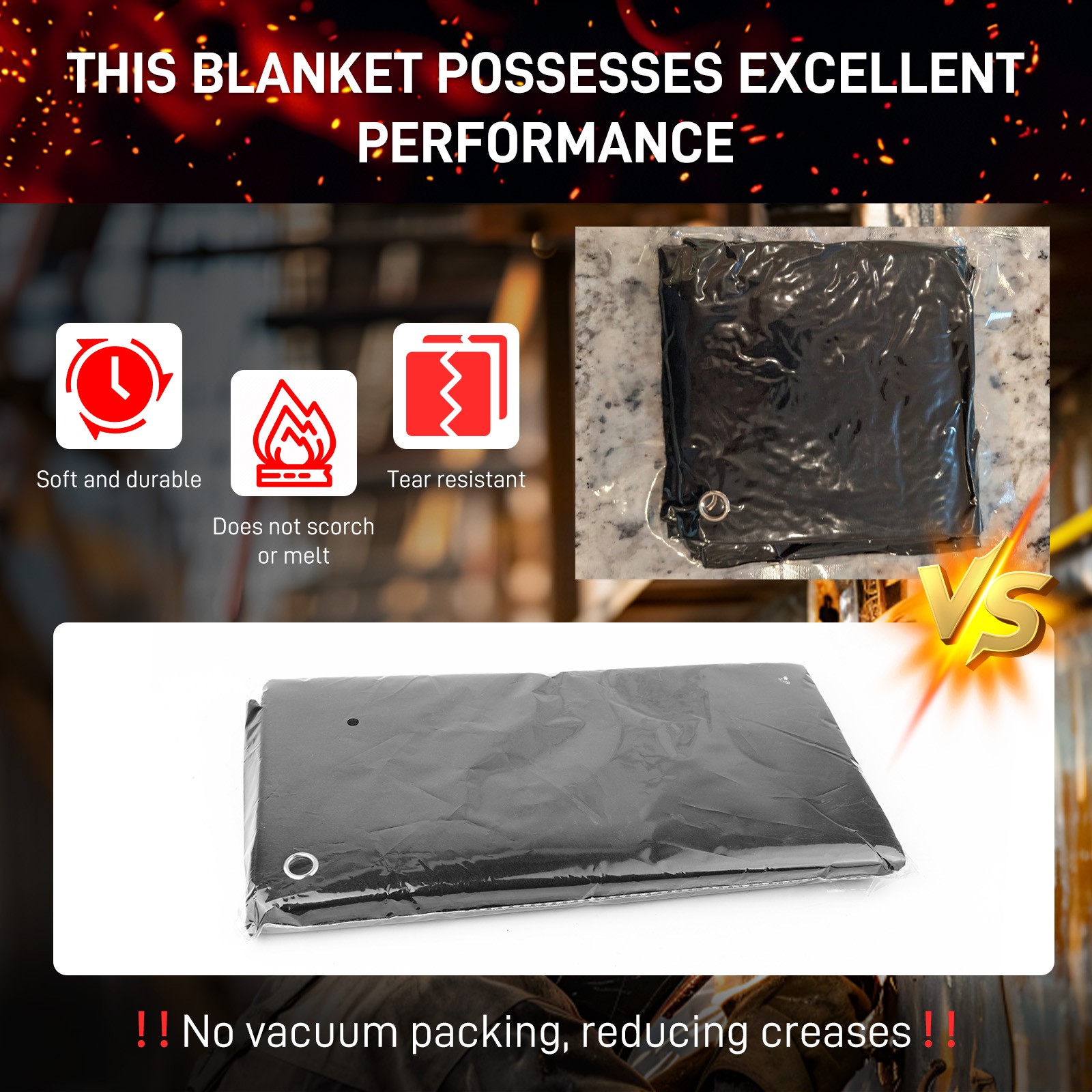 Fireproof Heat Shield 12.2in, 6mm Durable for Fire Pit & Extreme Safety