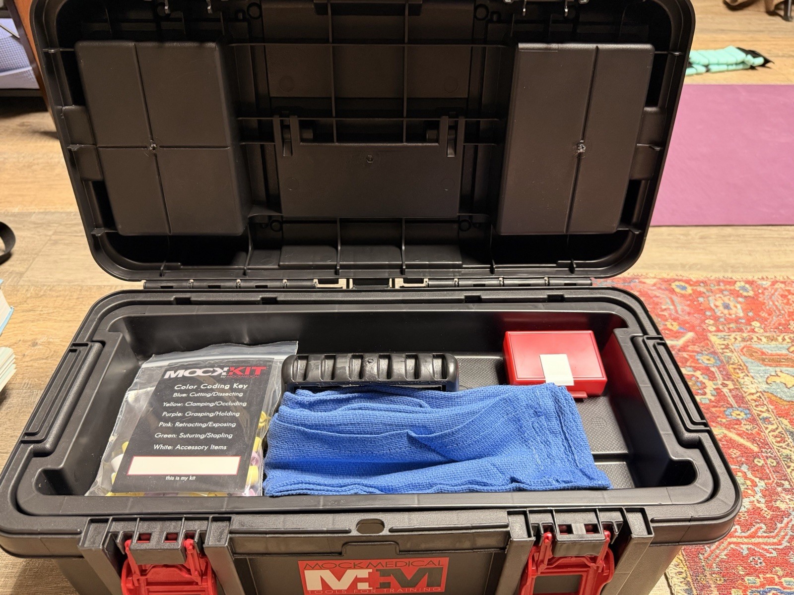 Mock Medical Student Major #244 Surgical Instrument Set Kit w/ Case for Surgery