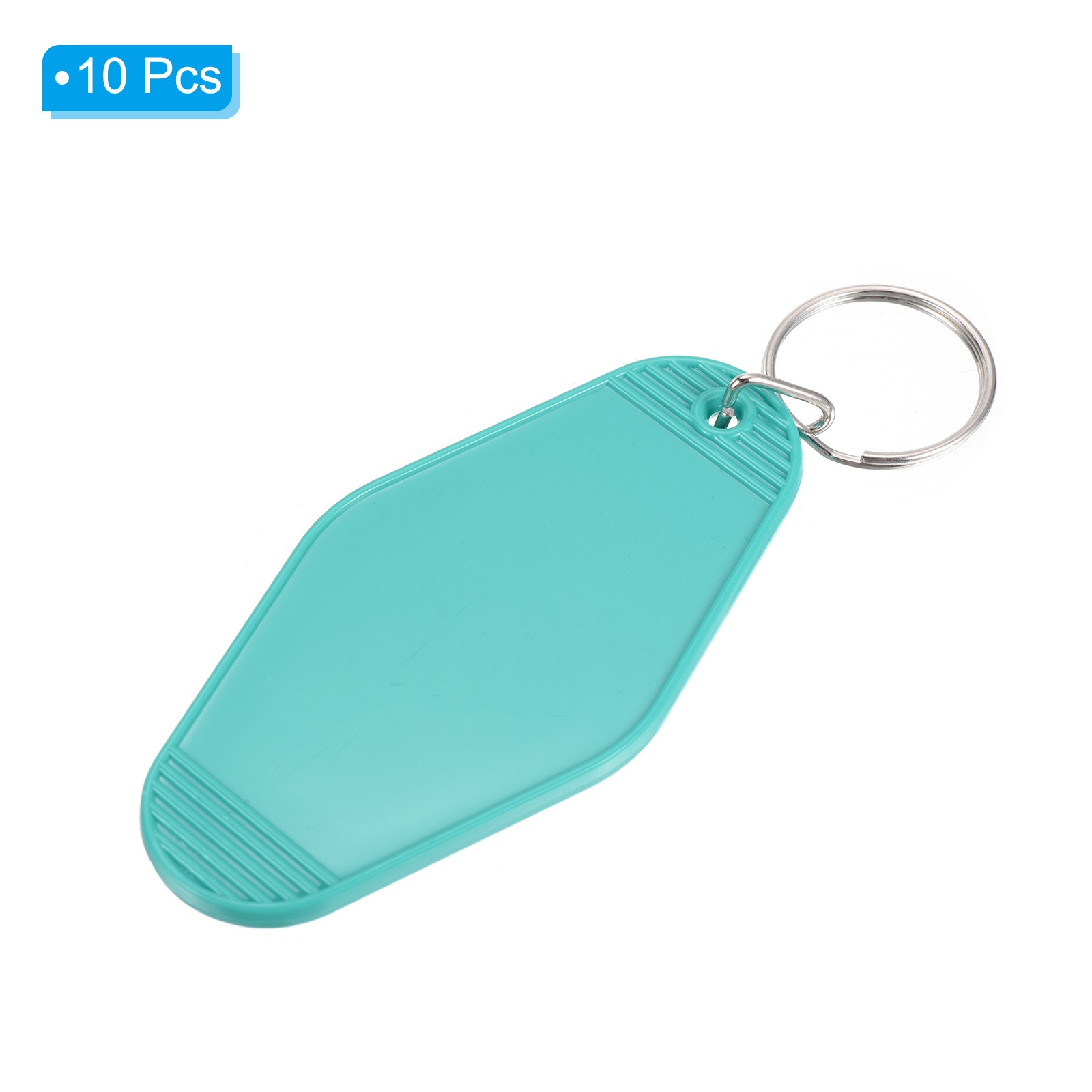 10 Pack Vintage Motel Keychain Blank Hotel Keychains Key Tag Lake Green
