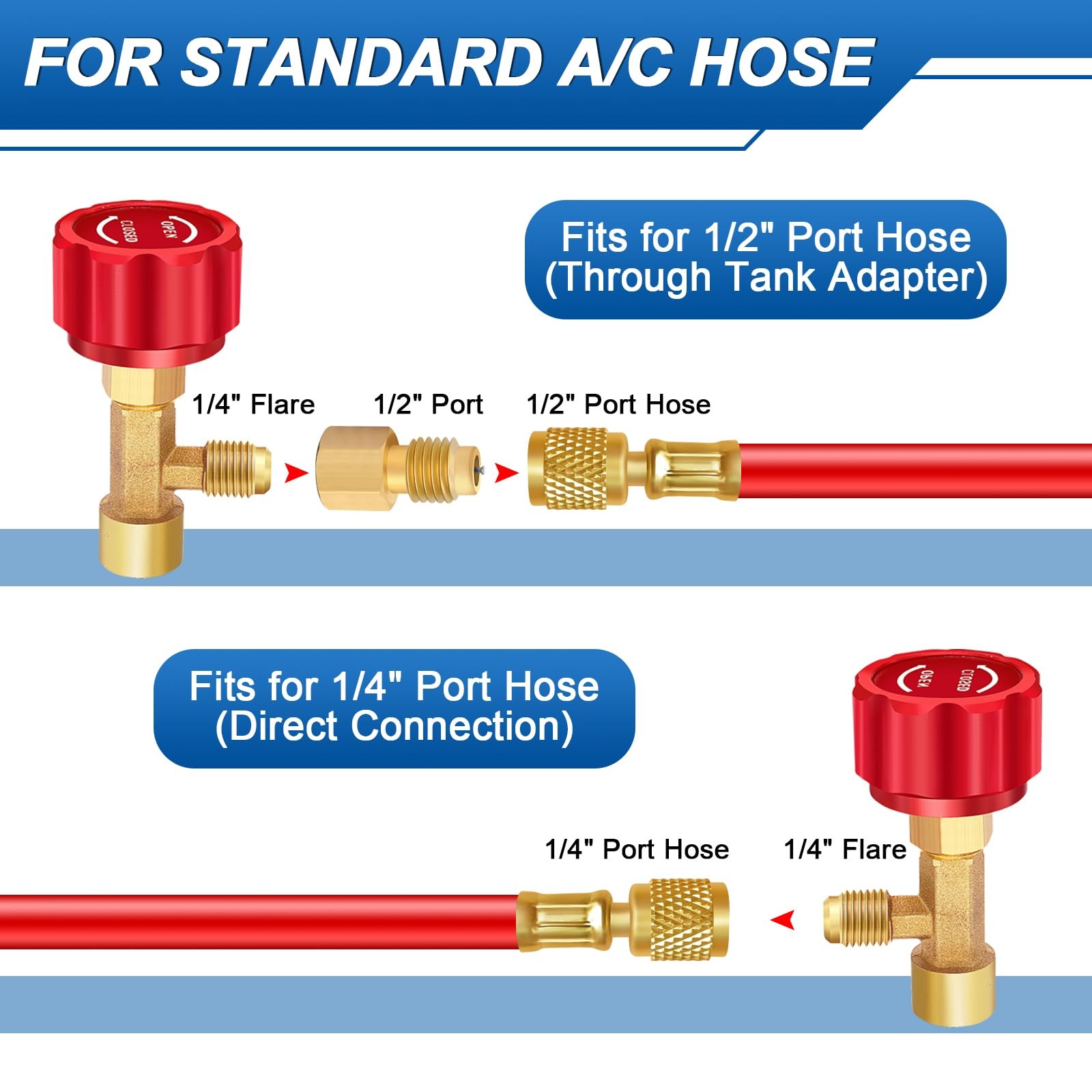 Boltigen R134A Can Tap Kit, Automotive R134A Self Sealing Can Tap, AC Puncture