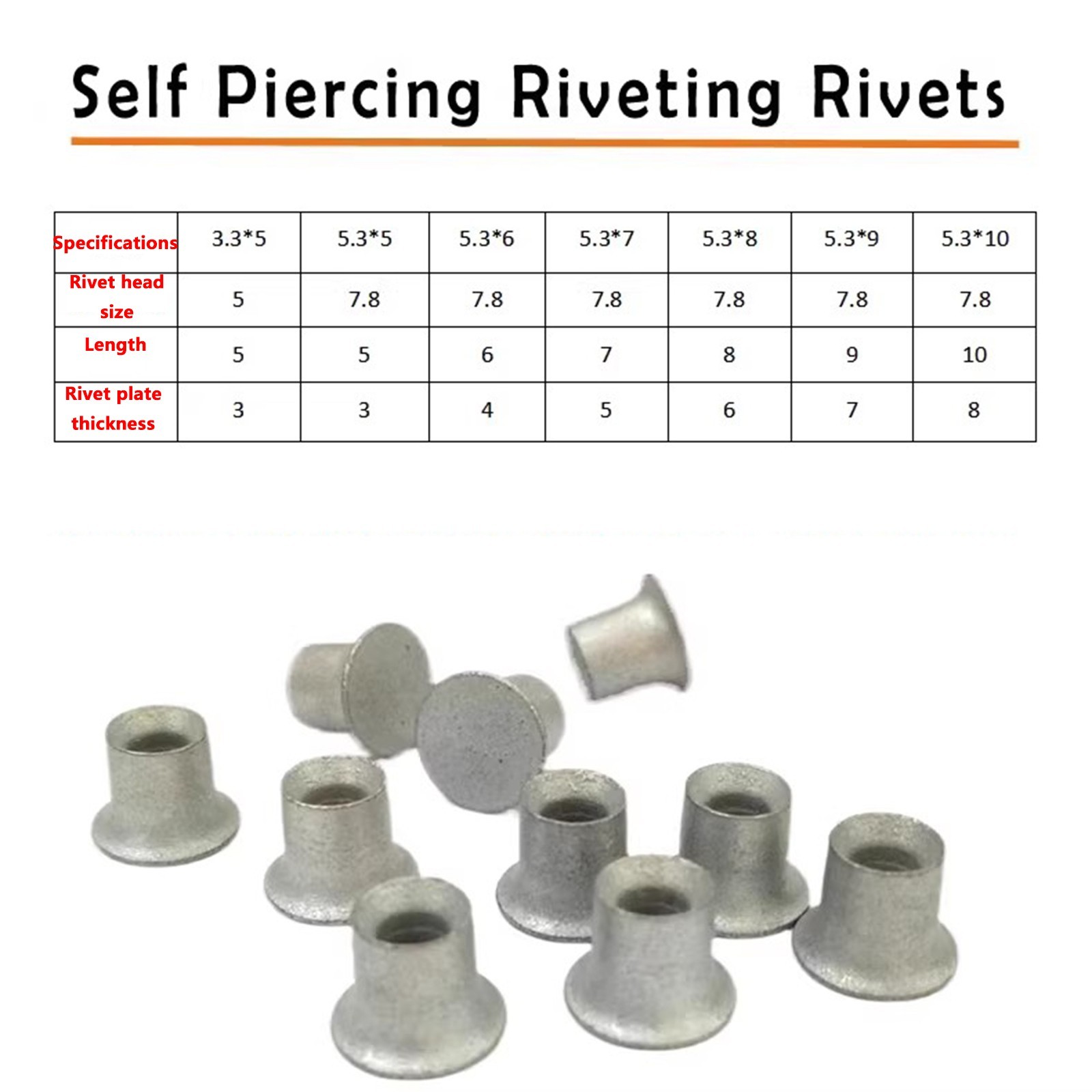 Aluminum Body Riveting Machine Rivet Gun Pressure Adjustable Self Piercing Rivet