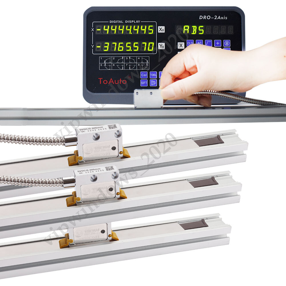 TOAUTO 1um Magnet Linear Scale Digital Readout DRO Sensor 100mm-6000mm CNC Mill