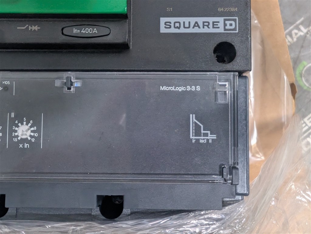 400A Square D LL 400 PowerPacT I-Line Breaker 600V 3-3S LSI LLA36400CU33XABBDYQ