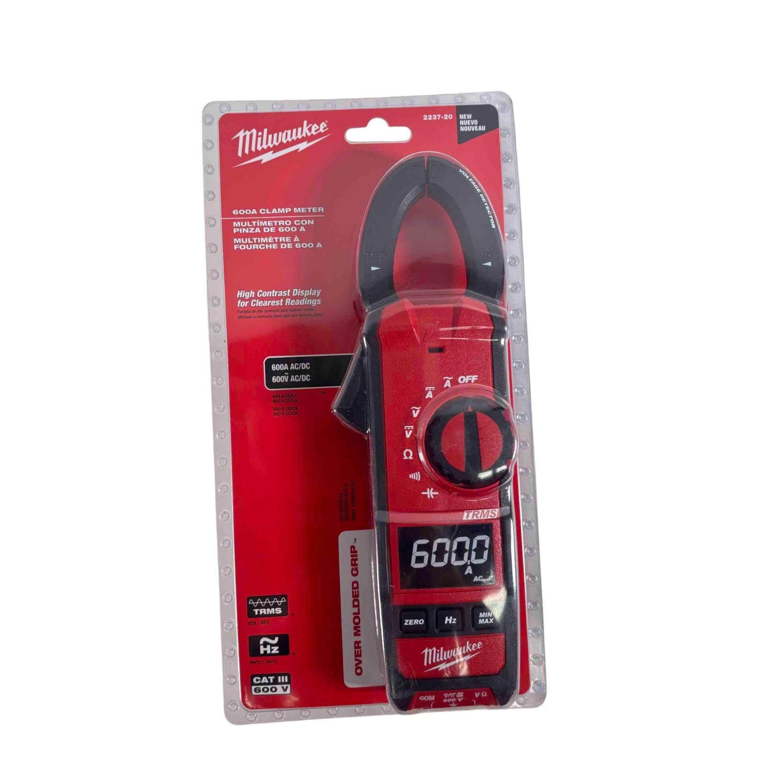 Milwaukee 2237-20 600V AC/DC Digital Clamp Meter HVAC/R