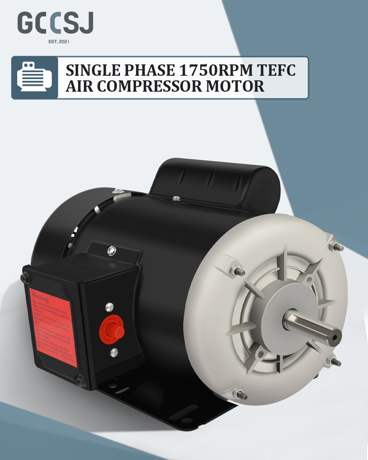 Electric Motor 1/2 HP 1750 RPM Single Phase 5/8″Shaft 115/230V Frame 56 CW/CCW
