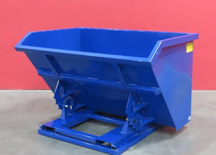 1.5 CY Self Dumping Trash Hopper Dumpster for Forklift/Skid Steer | 6000LB Load