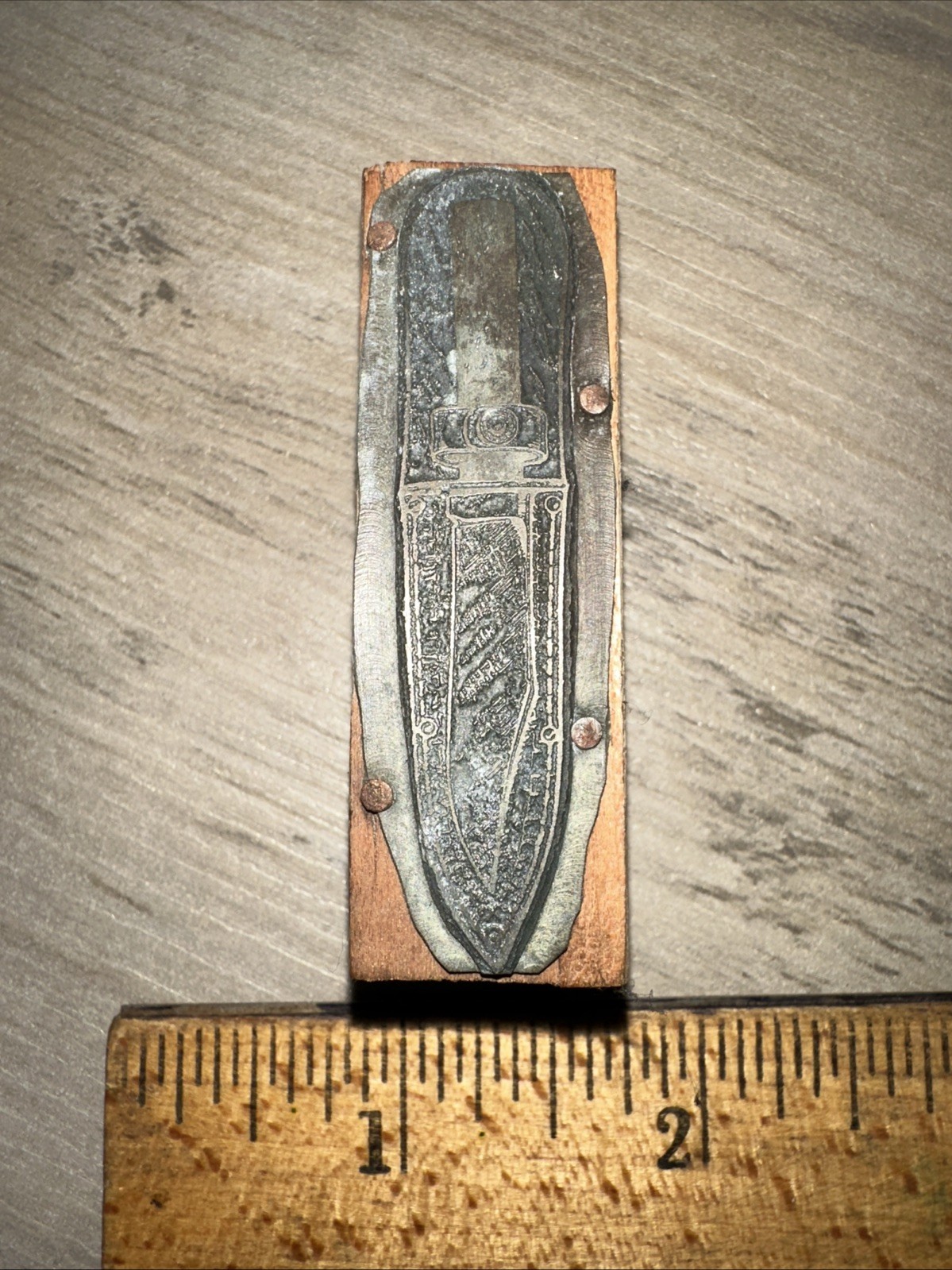 Printing Block: Hunting Knife in Sheath #4