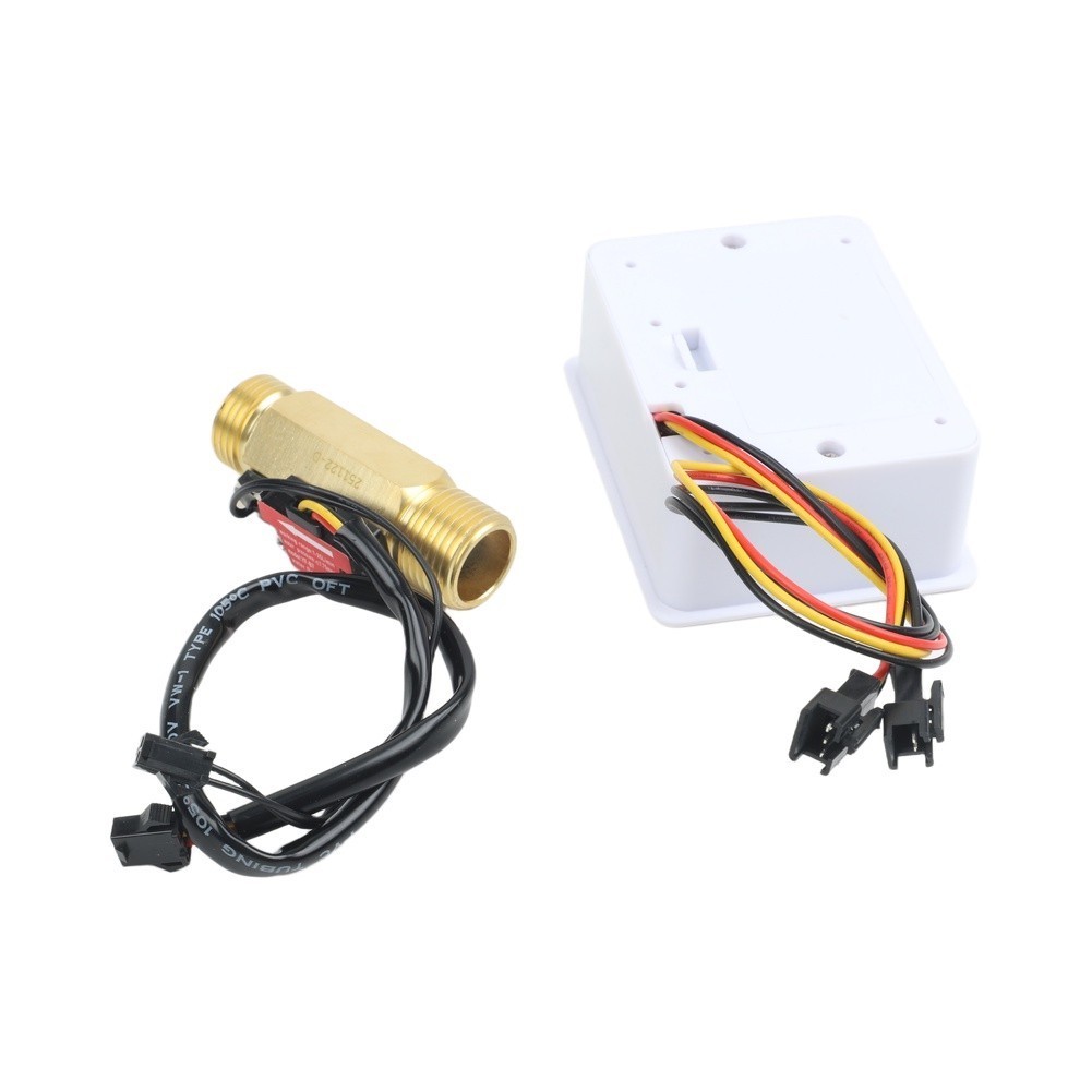 Low Power Digital Water Flow Meter with LCD Display Battery Operated 130L Min