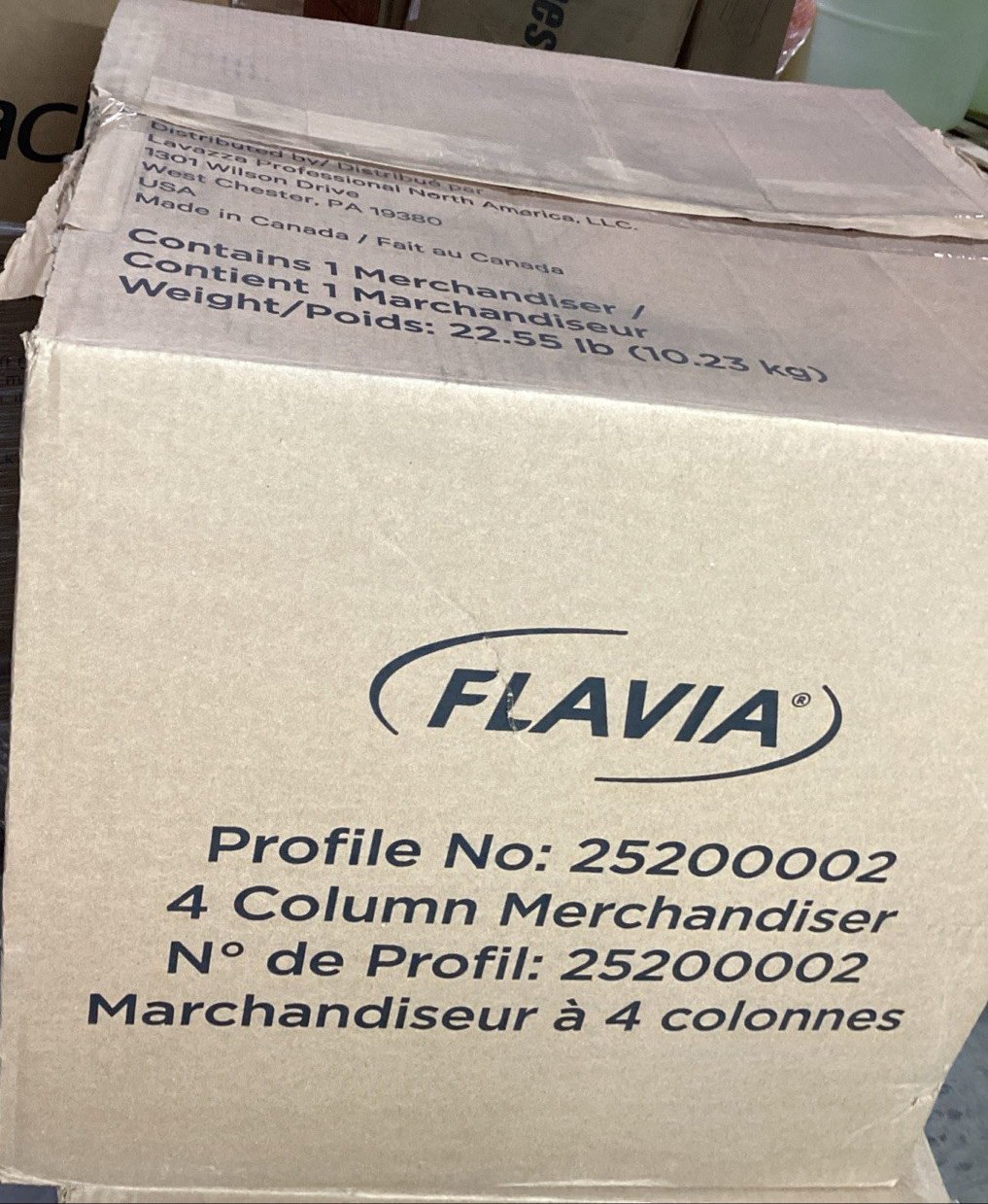 Flavia 25200002 4 Column Merchandiser 12 Compartments 15.2 x 17.2 x 16.3 Black