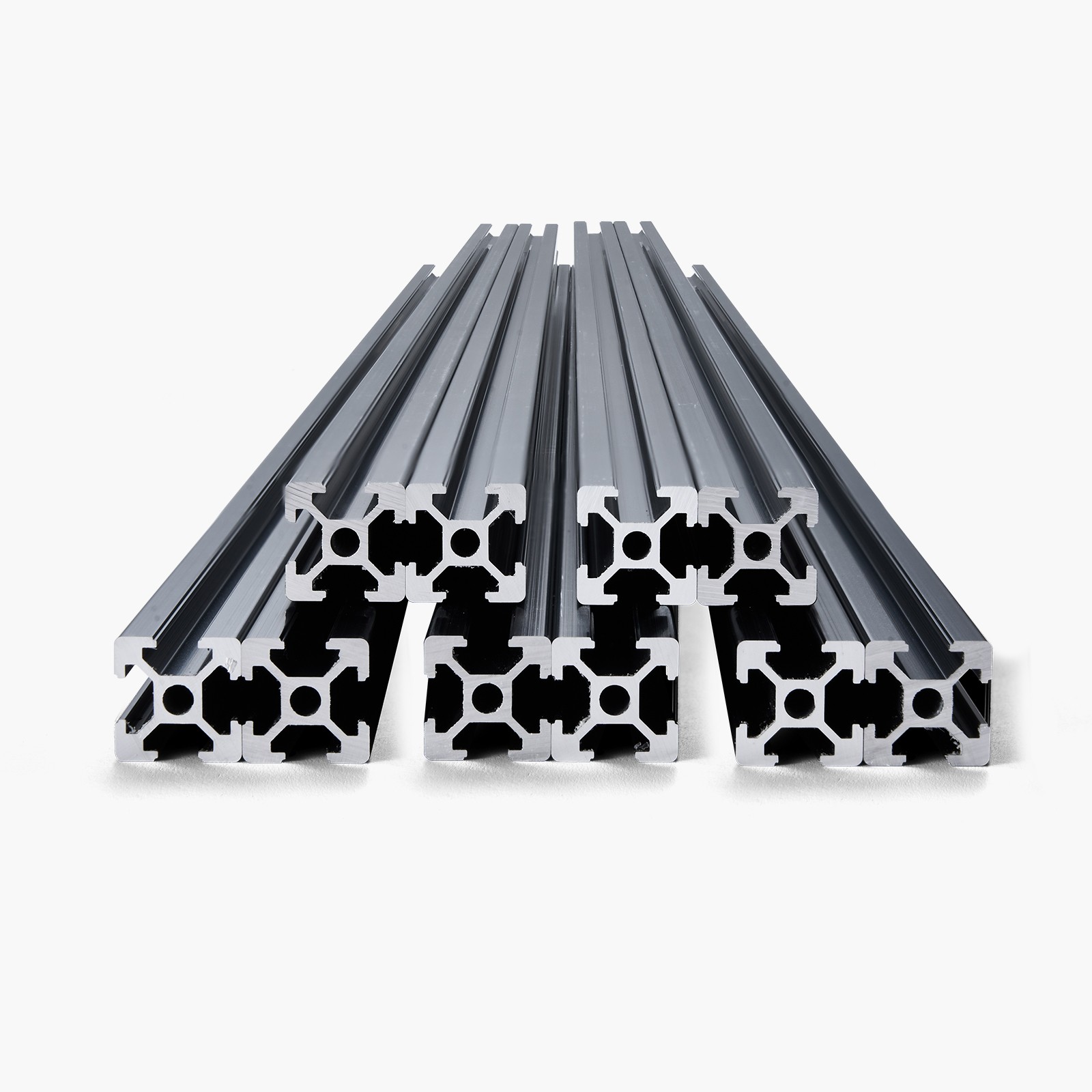 4/5/10PCS 23.6-78.7 in T-Slot Aluminum Extrusion Linear Rail, Anodized 2020-4040