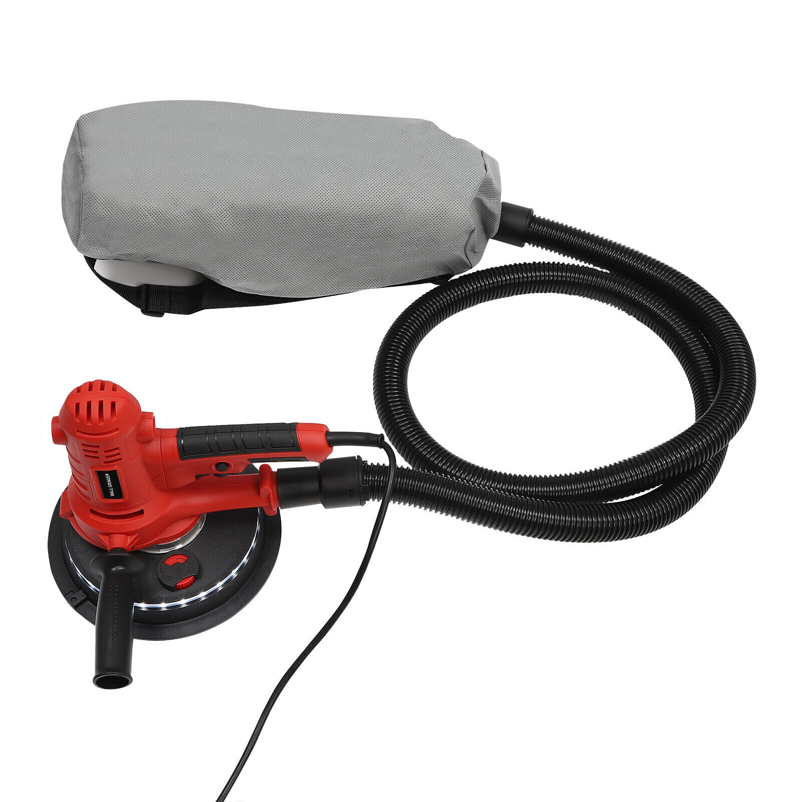 Drywall Sander 1200W Vacuum System Variable Speed 1200-2500rpm LED Strip Light