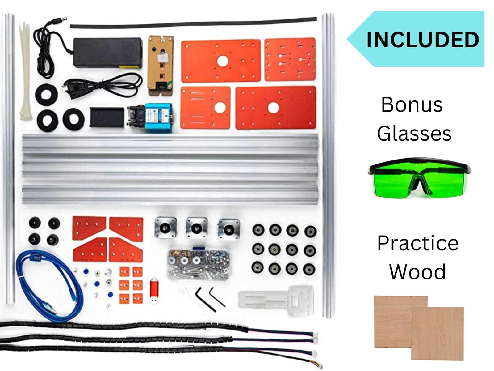 Laser Engraver and Cutting Machine, Largest Area 17in x 18in, 30W – by Rezati