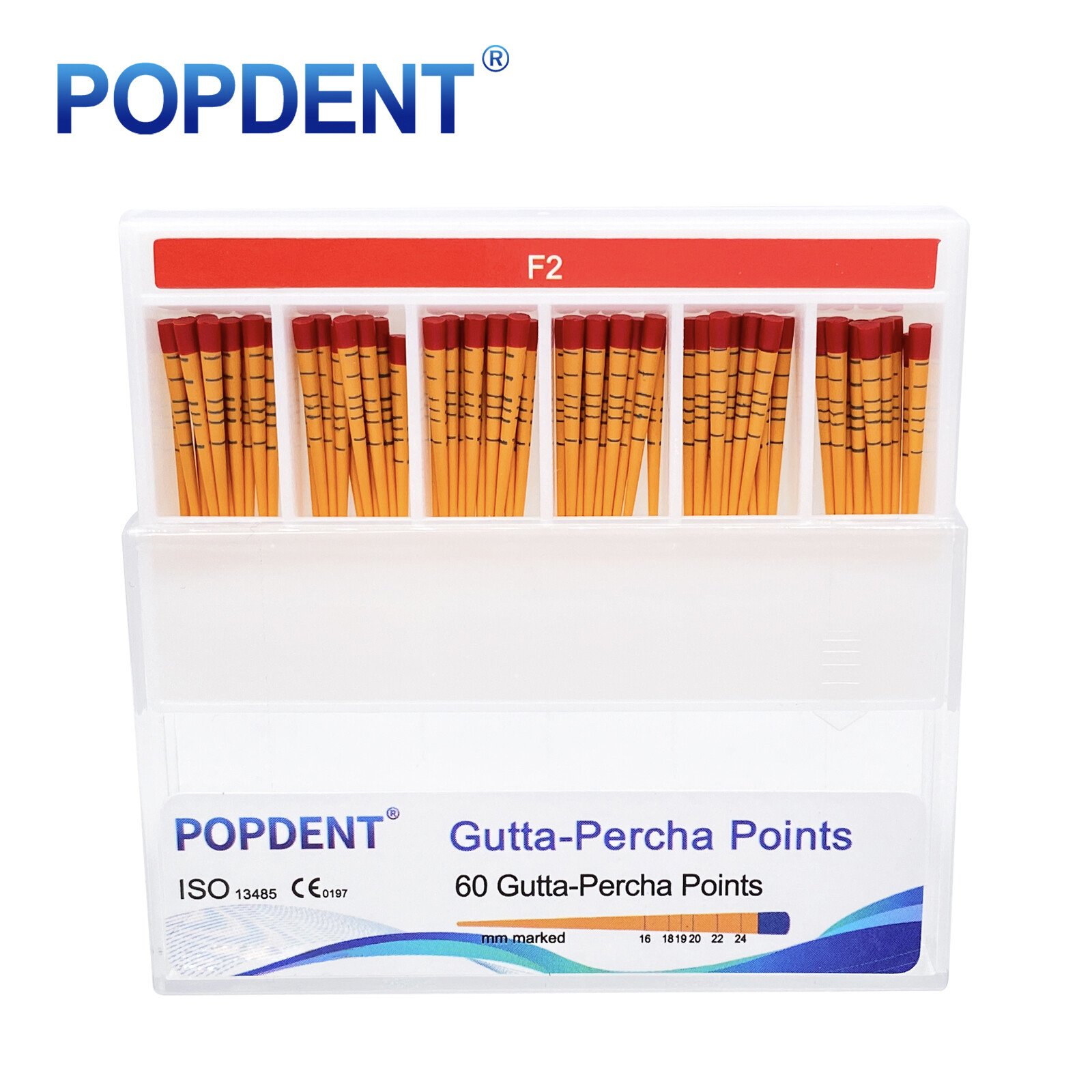 MM Mark Dental Endodontic Gutta Percha Point Taper F1,F2,F3 POPDENT