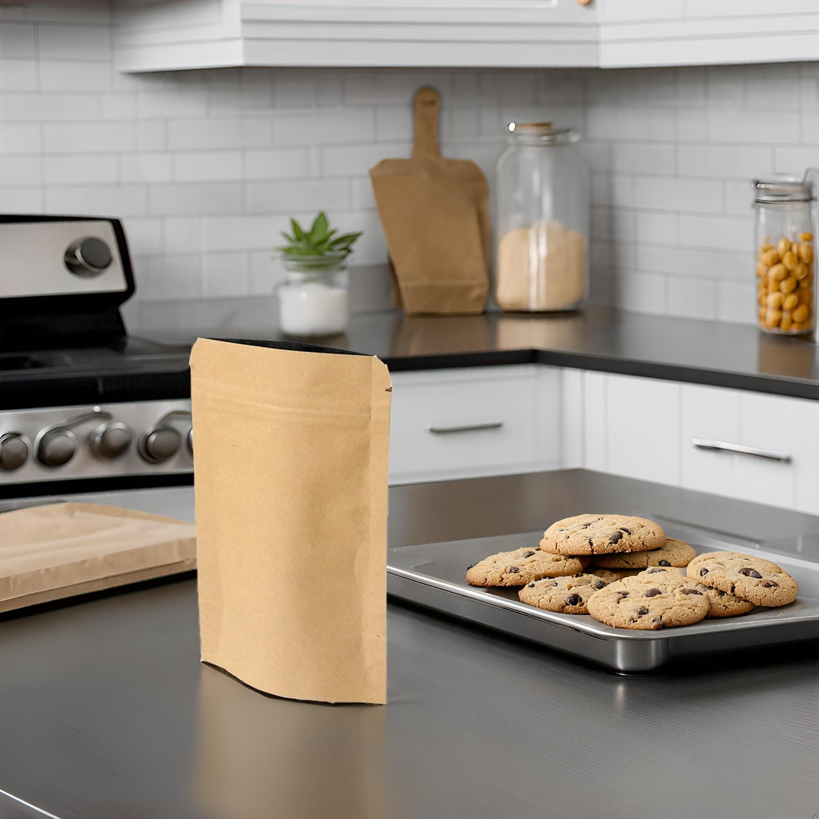 Evergreen Goods Resealable Brown Food Grade Kraft Bags…