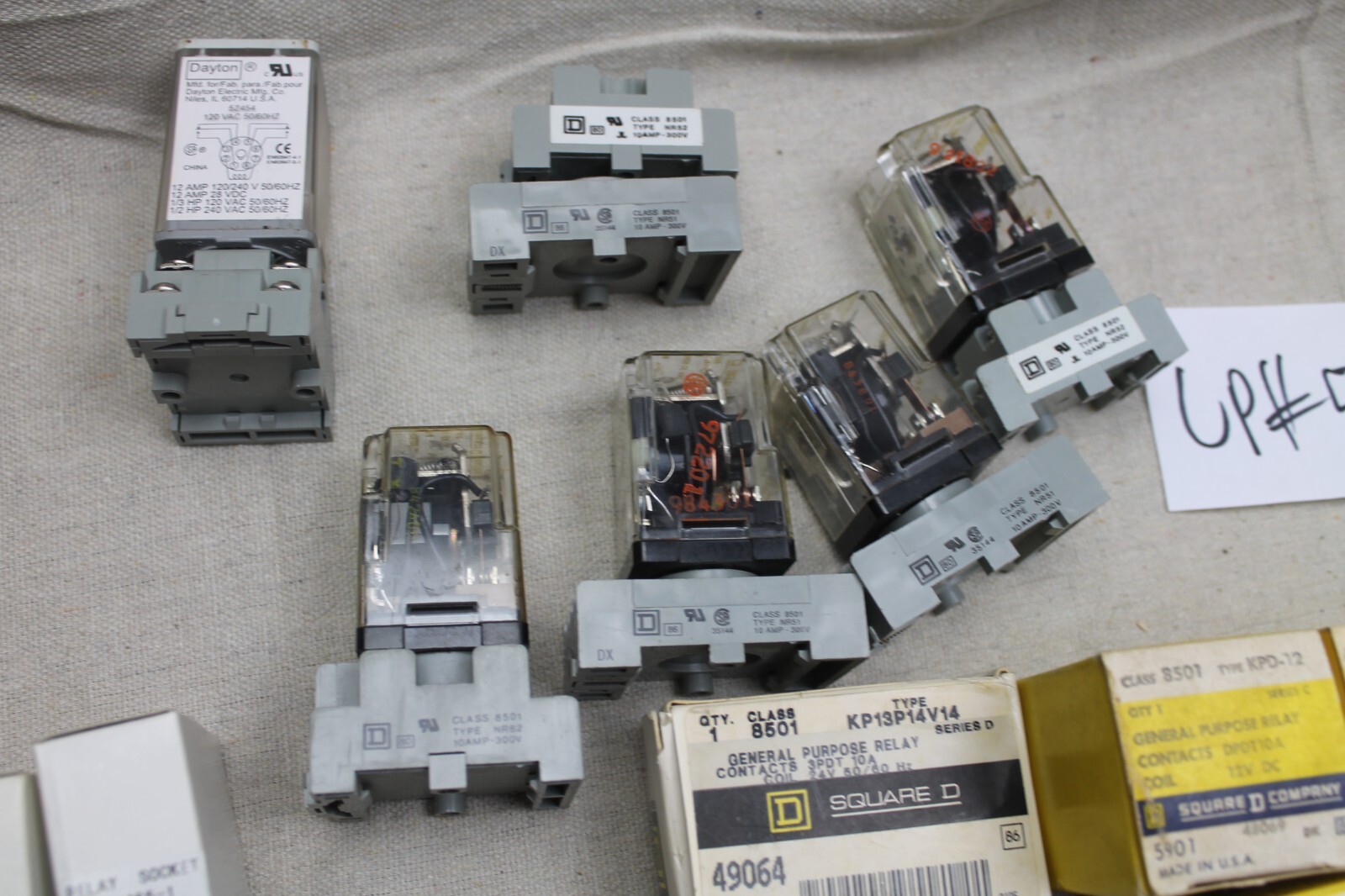 Lot of Electrical Parts Square D Socket Relay Contacts KP12P14V14 KP13P14V14 ++
