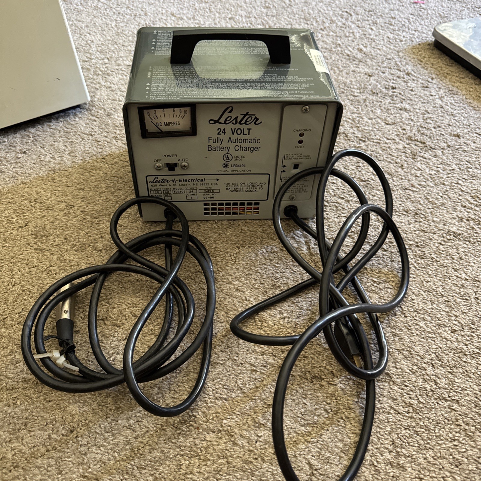 Lester 24 Volt Dual Mode Automatic Battery Charger