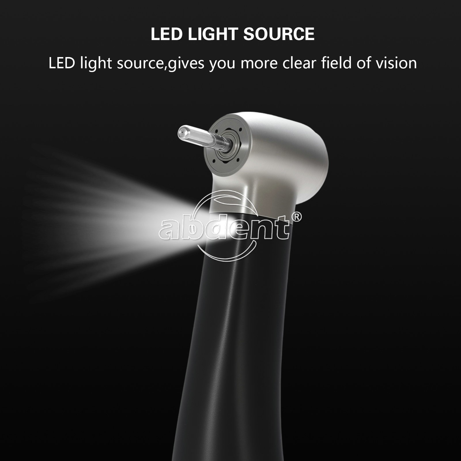 Abdent Dental 1:5 Handpiece LED Fiber Optic Increasing Contra Angle CE FDA
