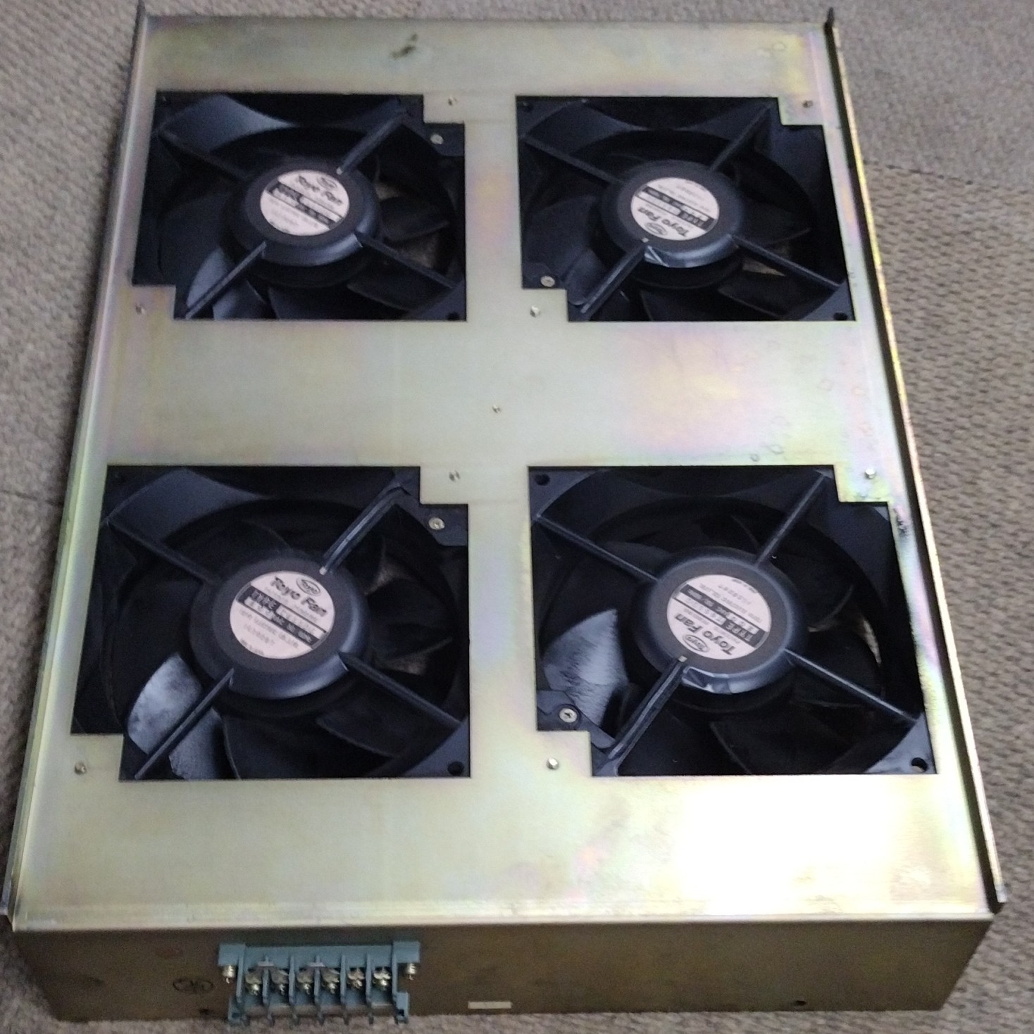 Mitsubishi DWC90C Wire EDM Cooling Fan Tray Assembly | (4) Toyo Fan T655DG