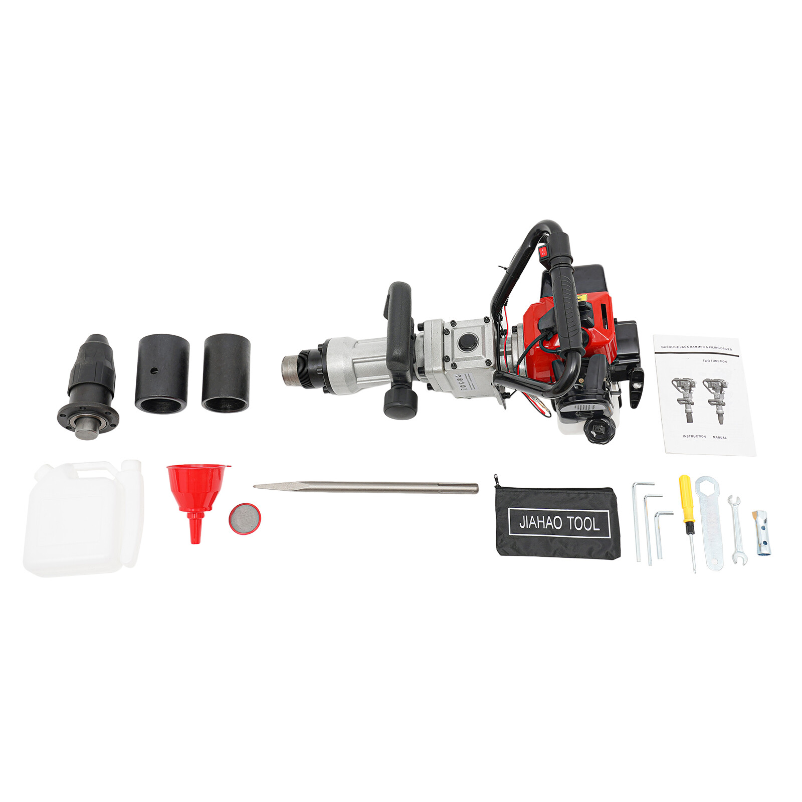 2Stroke 32.7cc Gas Power T Post Driver & Demolition Concrete Breaker Jack Hammer
