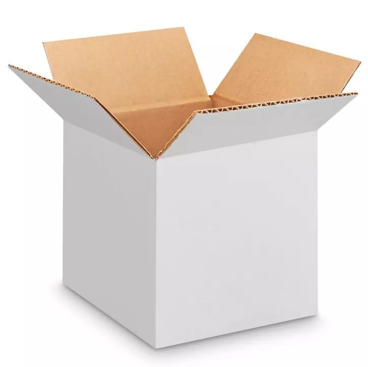 Uline Corrugated White 6x6x6 Shipping Box For S-16497 Insulated Liners 25 Pack