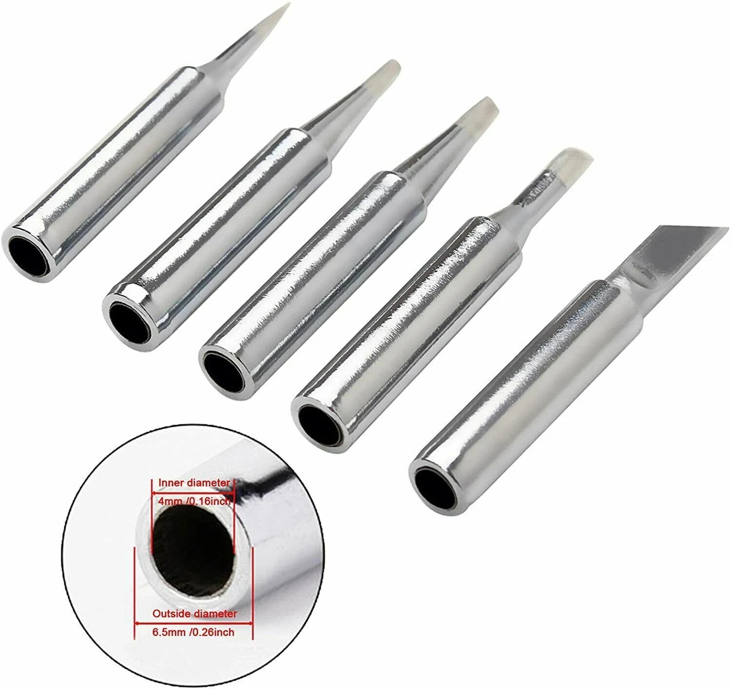 10Pcs 900M-T Soldering Tips, Replacement Tips for Hakko Station
