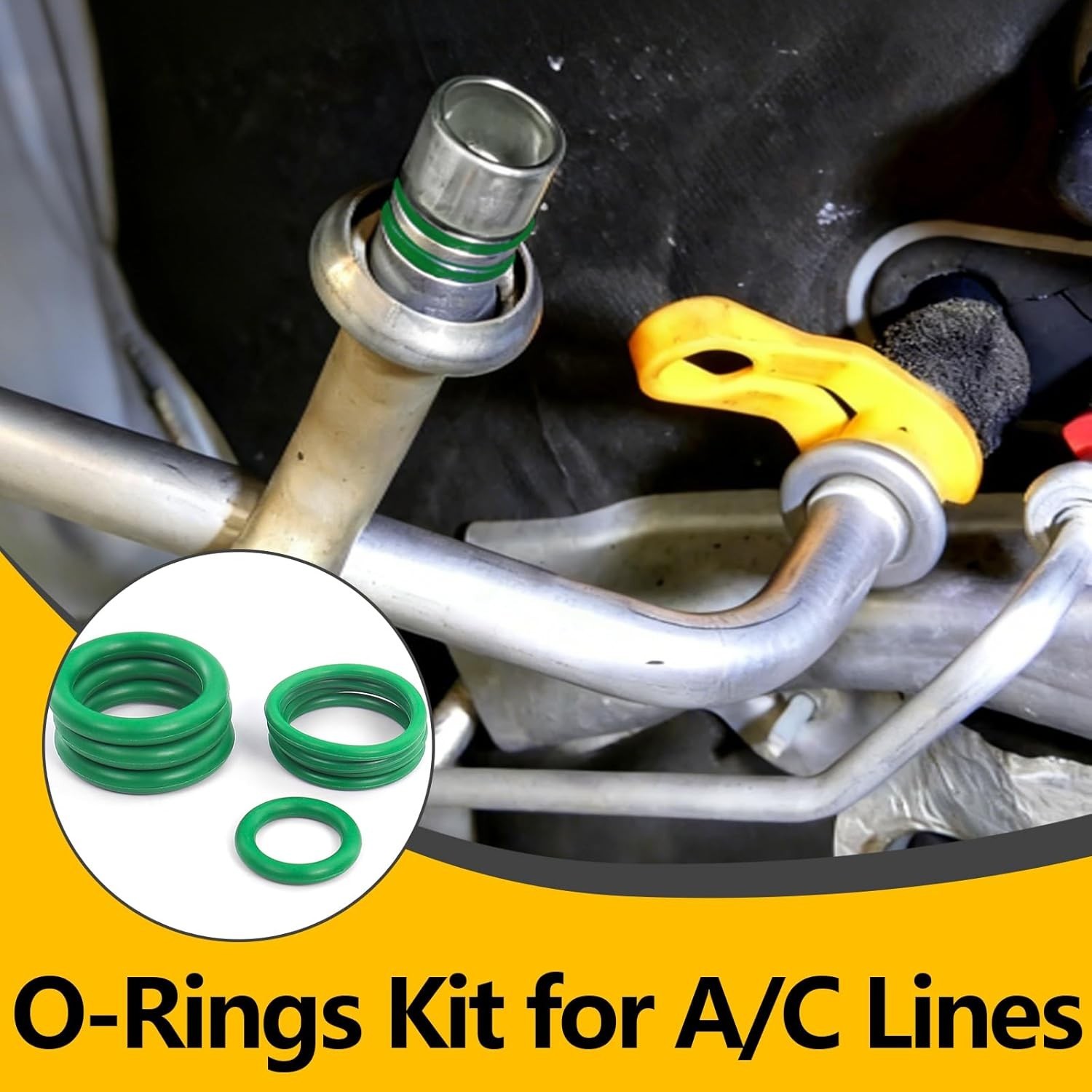 485 PCS Metric AC O Ring Kit – Automotive A/C System Seal Kit Compatible with…