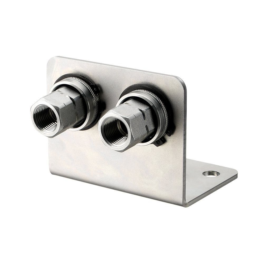 Hydraulic Quick Release Coupling, 1/2» NPT Double Break-away Bracket Set