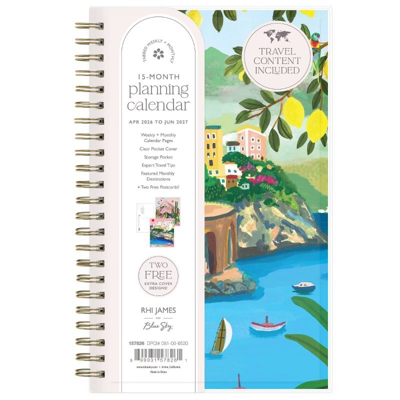 Rhi James for Blue Sky Weekly/Monthly Planner 15 Month Wirebound 5″x8″