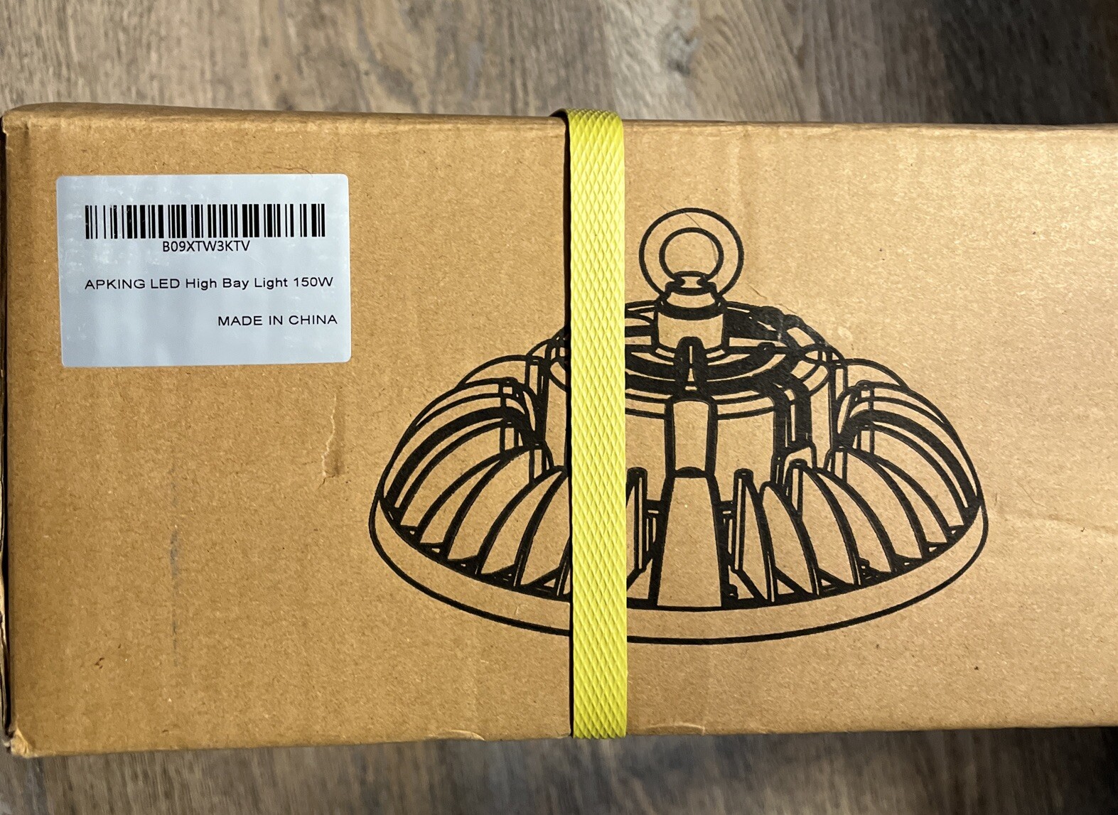 APKING LED UFO High Bay Light 150W, 22,500LM 5000K Dimmable NHB-26C10B, MSRP $60