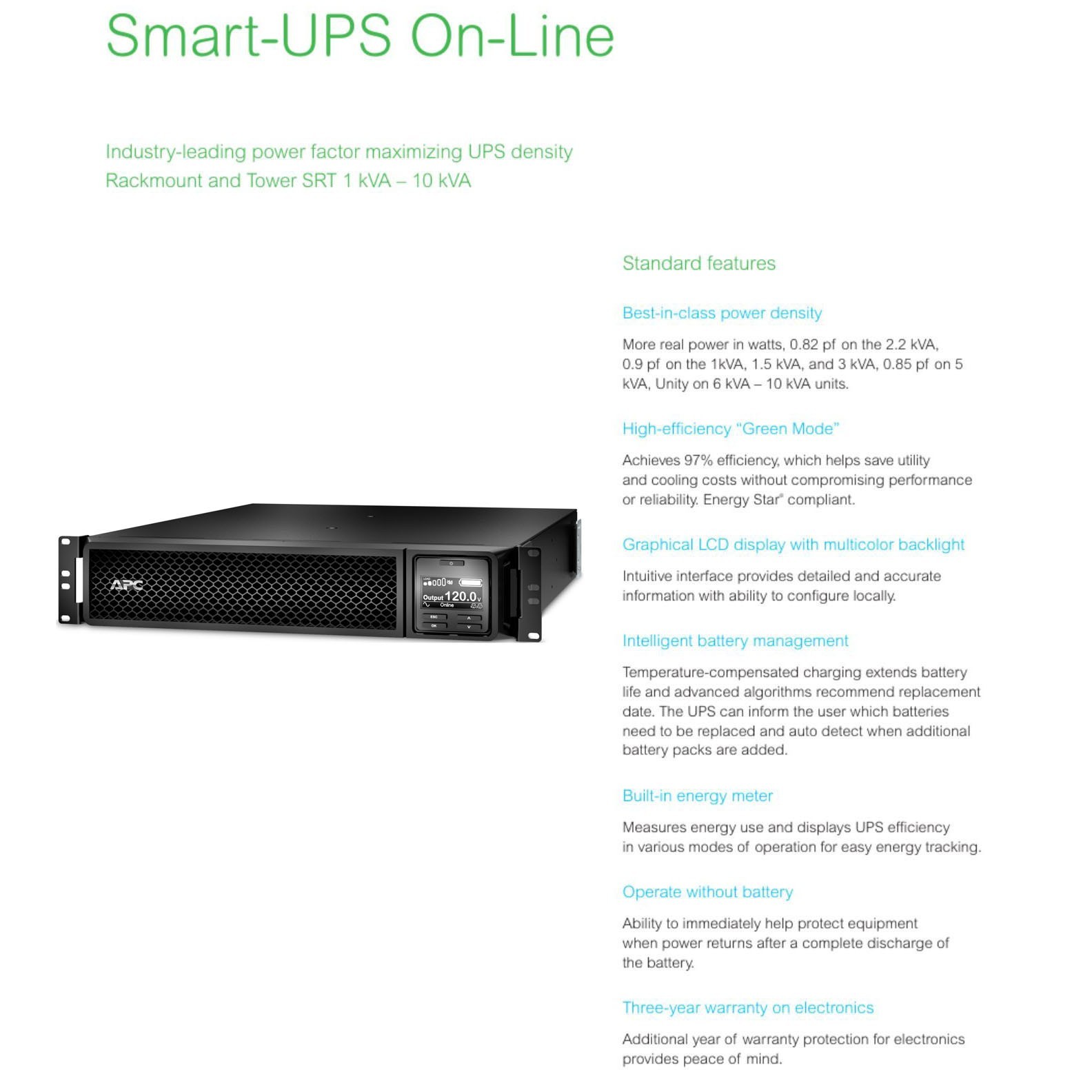 APC Smart-UPS SRT 2200 Rack Mount 120V (SRT2200RMXLA)