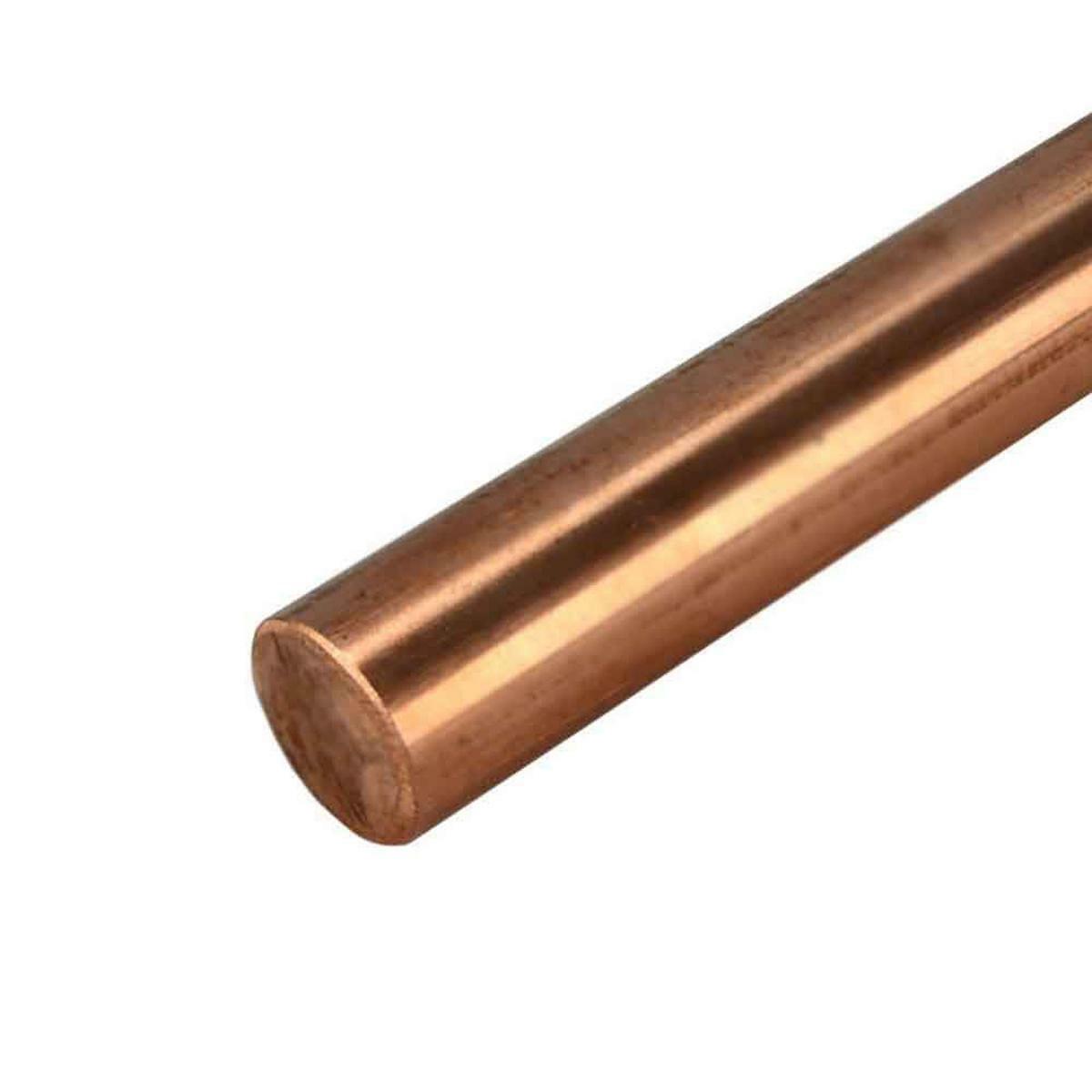 8mm ±10% Dia. 9.85″ Long 99.9% Pure Copper T2 Cu Metal Rods Cylinder