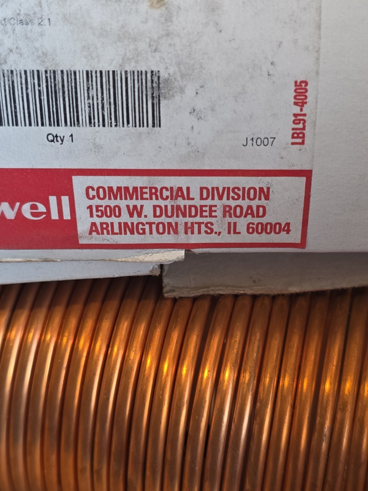 Honeywell L482A1004 Freeze Stat; 2 SPST 1 NO 1 NC, 15F to 55F, 20 Foot Tube NEW