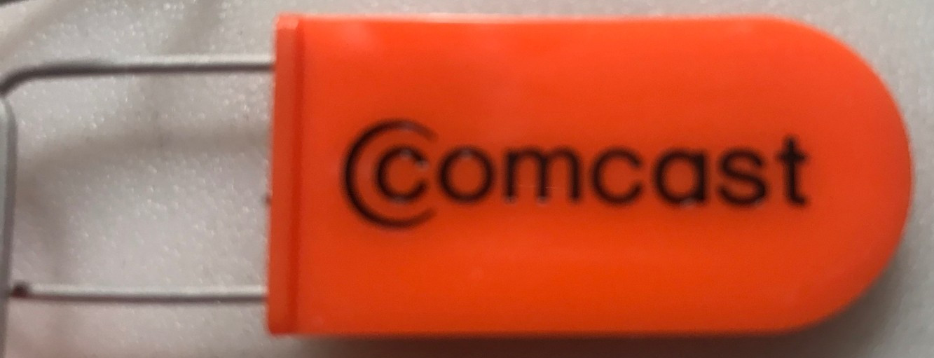 Comcast Security Tag 2376001 Bundles of 25 Orange