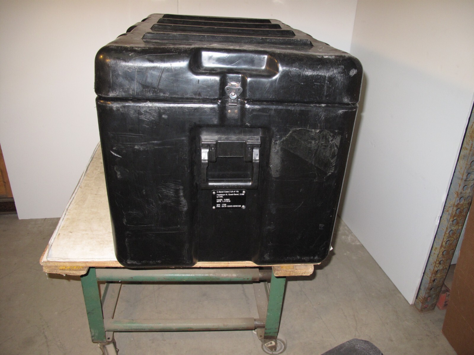 Hardigg Pelican AL3620-1704 Hinged Single Lid Hard Case 40x23x23 w/Wheels Black
