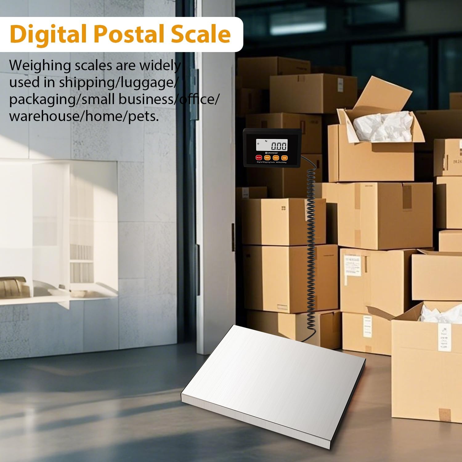 Bascula Postal De Acero Inoxidable Với Funciones De Retencion De Lujo Pro