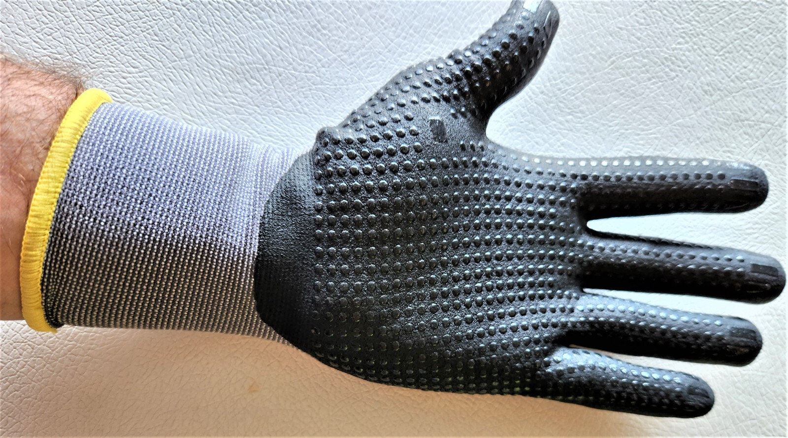 12-Pair Flexi-Guard D’LUXE Glove Ultra-Lightweight breathable Dotted palms