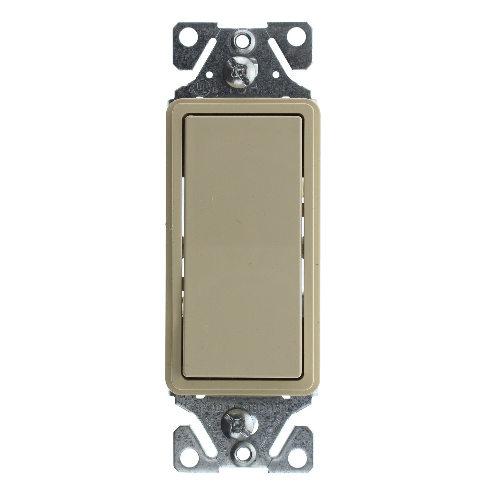 EATON COOPER 7503V-SP-L DECORATOR ROCKER SWITCH, 3-WAY, 15A, 120/277V, IVORY
