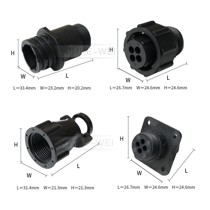 4 Pin/Way TE/AMP/TYCO CPC Series Circular Male Female Connector Plug Socket Kit