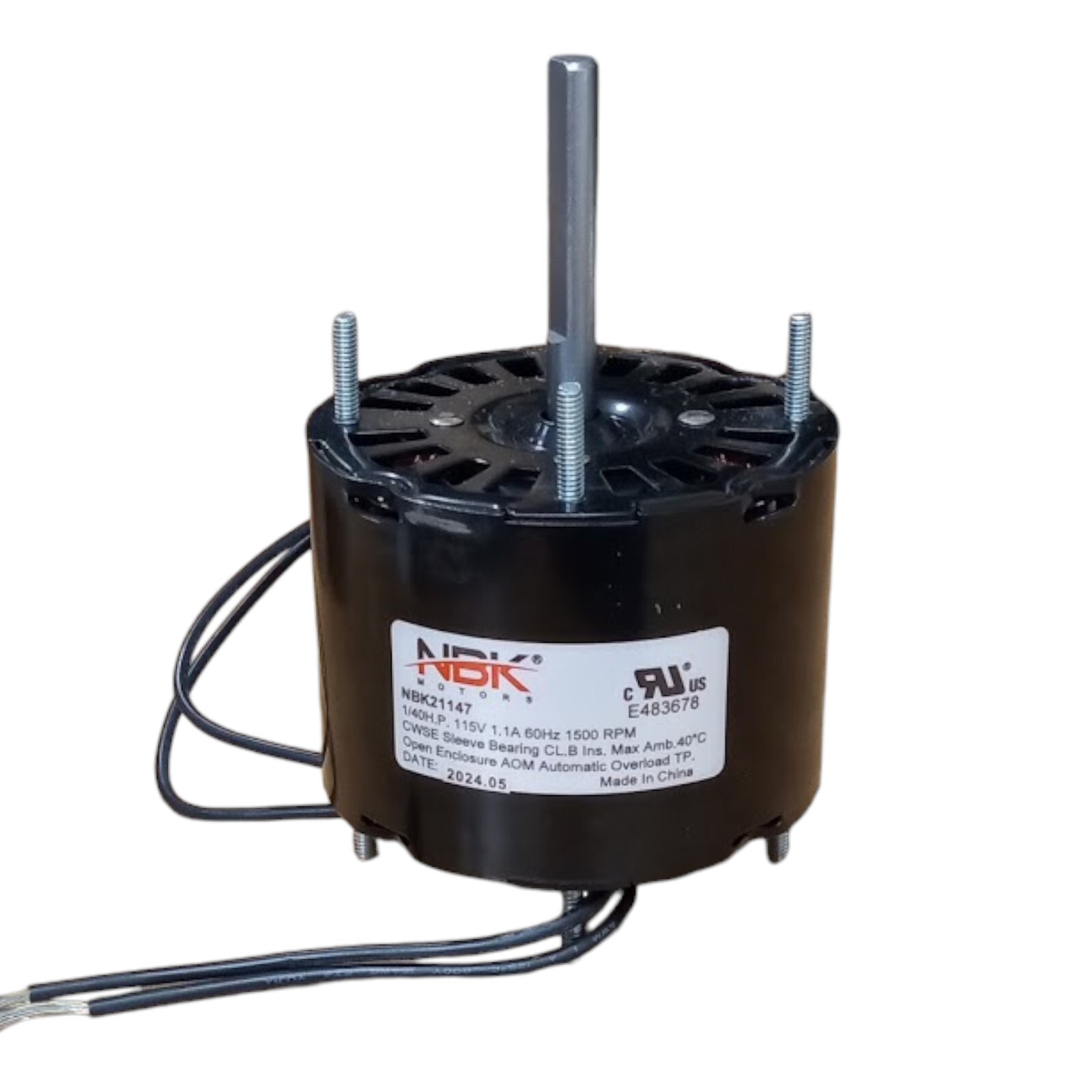 Fan Motor 3.3″ Dia.1/40 HP 1500 RPM 115 Volts CW Rotation Replaces Fasco D126