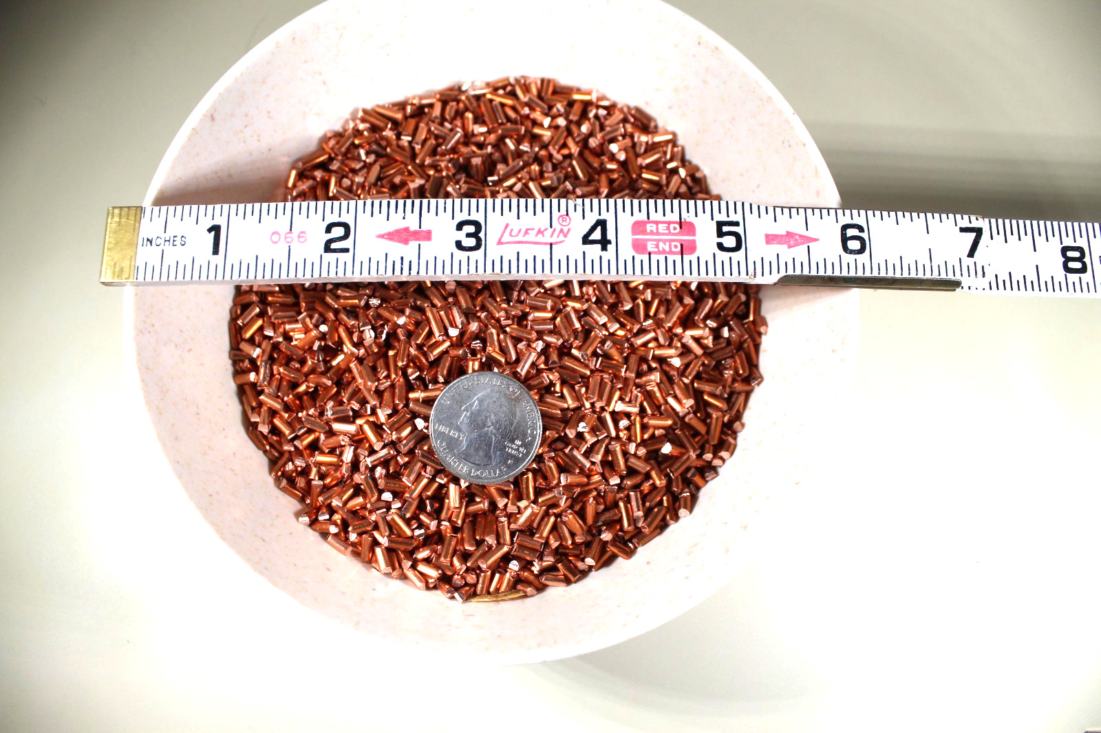 4 lbs Chopped Copper, 99.9% Pure – #10 and #12 Wire, 1/8″ to 1/4″ Lengths