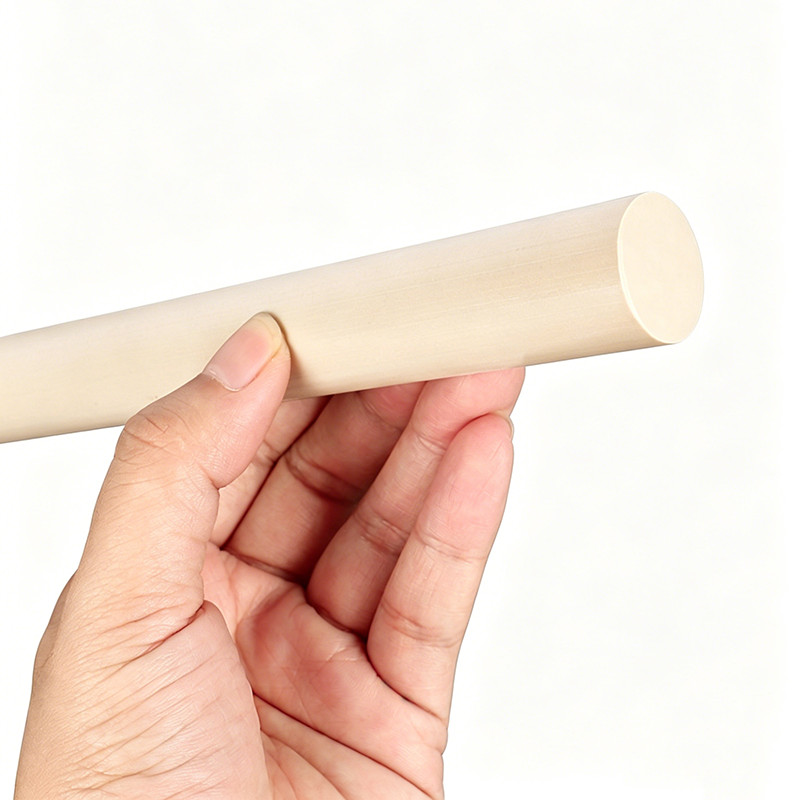 Natural PEEK Round Bar Rod High Temperature Engineering Plastic 100-500mm Length