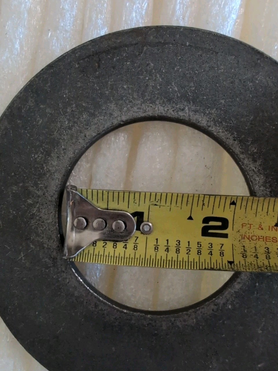 Lot Of 10 – 4.75″ OD, 2.25″ ID. Galvanized Steel Flat Washers. Ea washer Is 11oz