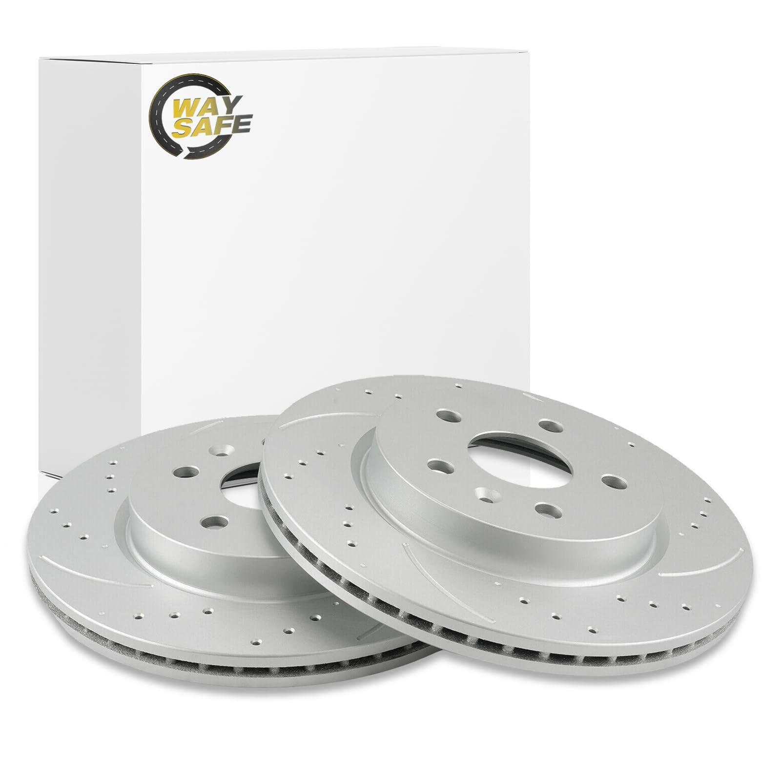 12.4 in 315mm Rear Drilled Slotted Rotors for 11-17 Buick Regal Lacrosse 55179