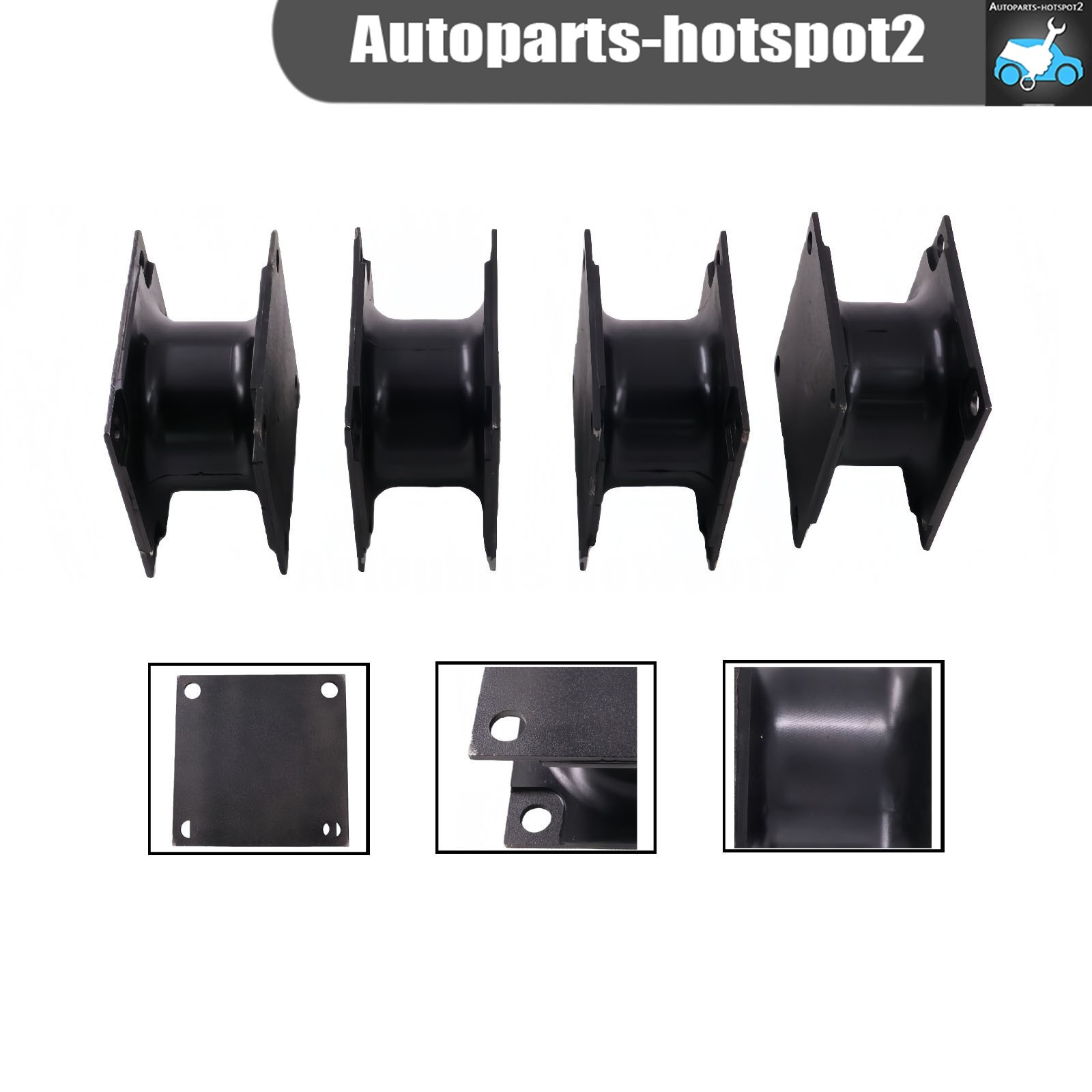 4PCS Vibratory Plate Compactor Rubber Isolator Shock Mount For Stanley Hydraulic