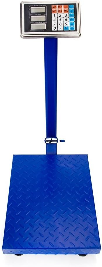 300KG/661lb Electronic Digital Platform Scale Heavy Duty Folding Floor Scales US