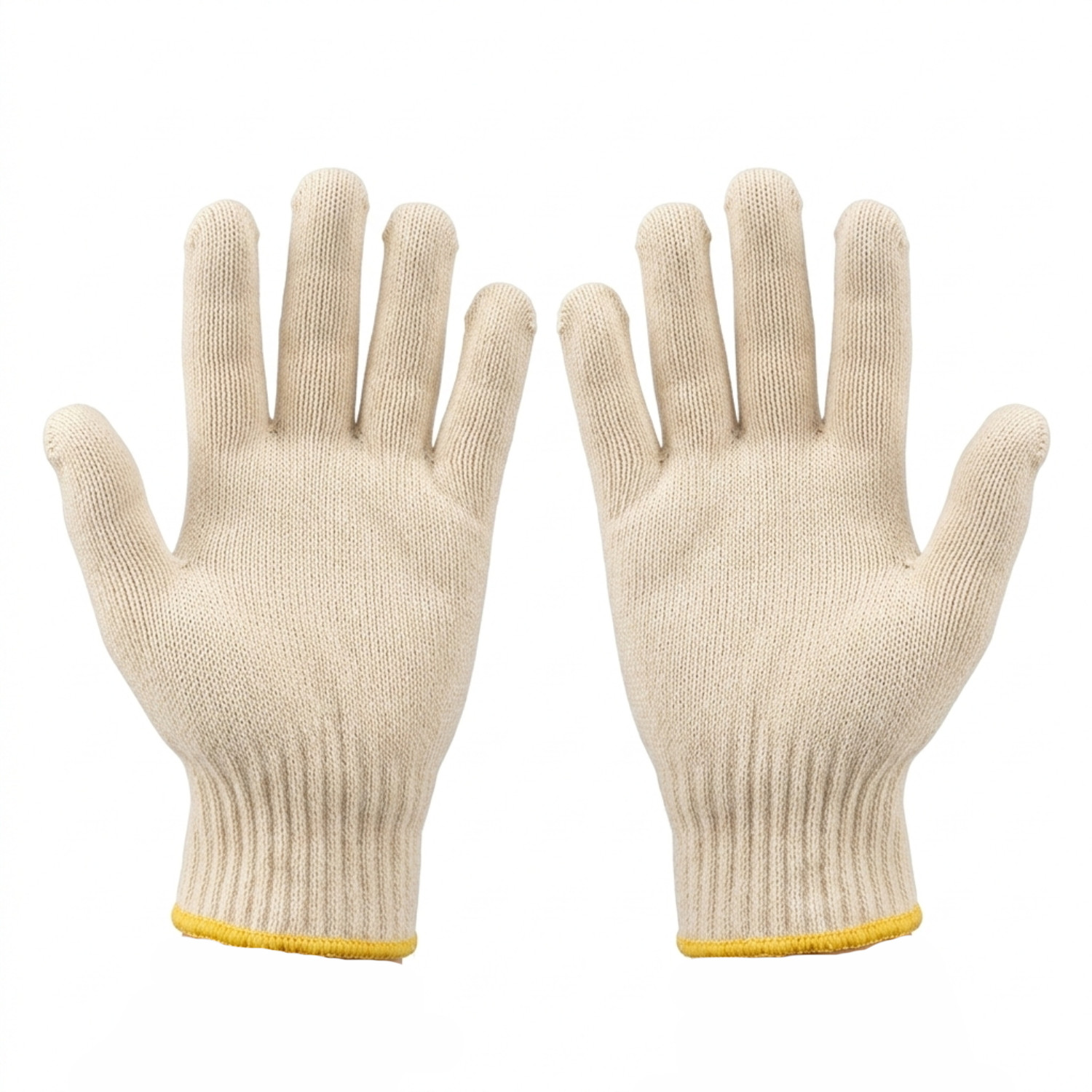Cotton Gloves, String Knit Safety Protection Work Gloves, Size: Men/Women