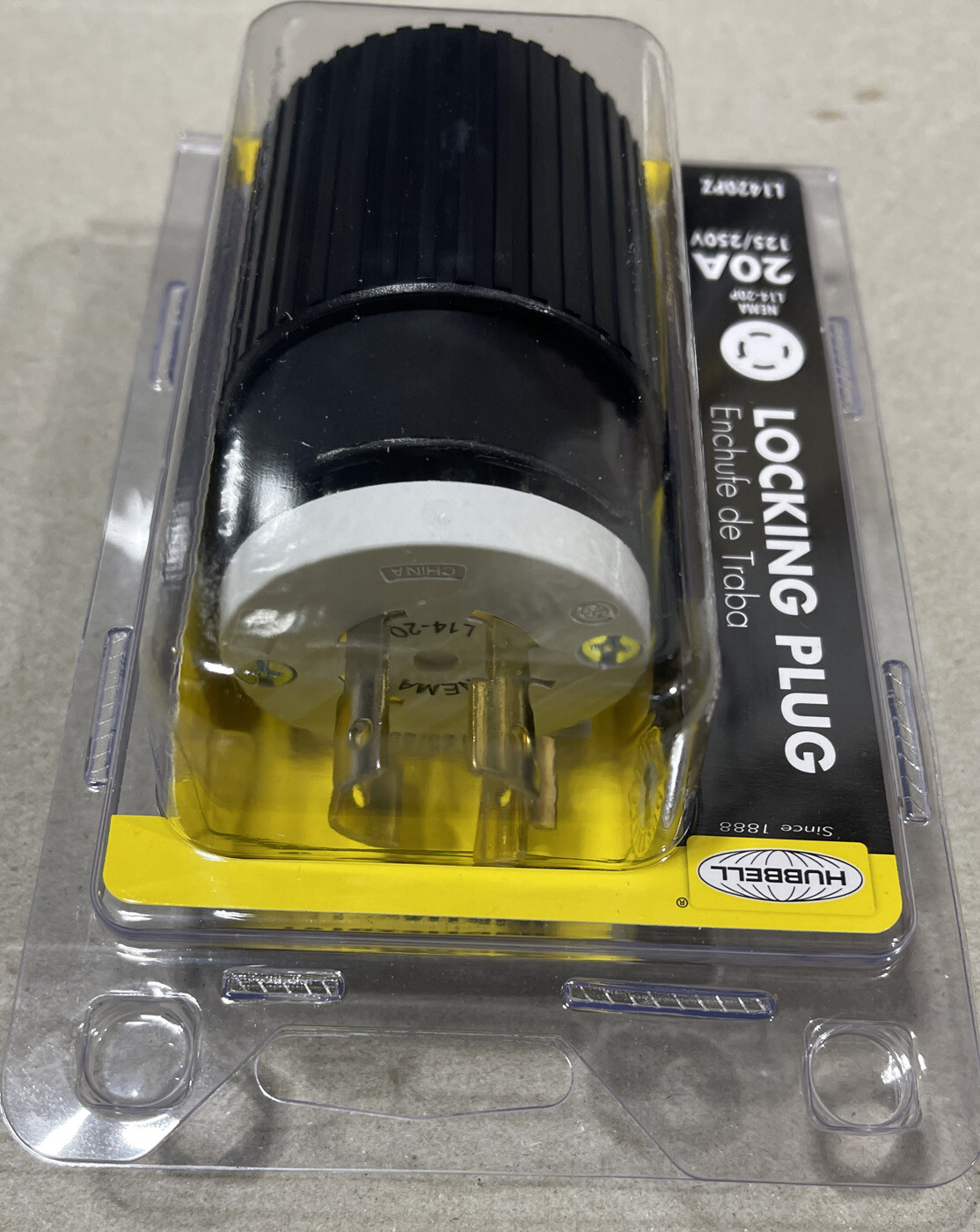 3 Pack NEMA INDUSTRIAL GRADE Locking Plug 20A 125/250V (NEMA L14-20P)