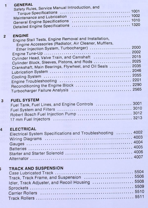 Case 1150D 1155D Crawler Dozer Loader Service Manual Parts Catalog Shop Book